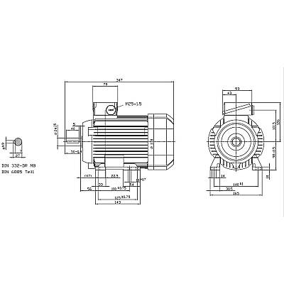 Siemens 1LE1003-0EB02-2AA4 IE3 1,1kW 1500d/dk 4K Ac Motor B3 Ayaklı - 2