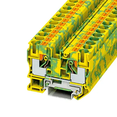 Phoenix Contact 3212131 10mm Topraklama Klemensi Push-in PT 10-PE - PHOENIX CONTACT