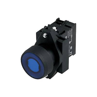 Siemens 3SB6113-0DB50-1BA0 Işıklı Buton Mavi 1 Na 24V Ac/Dc - SIEMENS