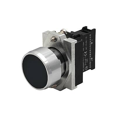 Siemens 3SB6160-0AB10-1BA0 Buton Siyah 1 Na (Metal Seri) - SIEMENS