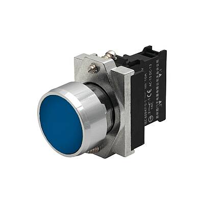 Siemens 3SB6160-0AB50-1BA0 Buton Mavi 1 Na (Metal Seri) - 1