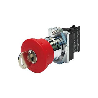 Siemens 3SB6160-1HD20-1CA0 Acil Stop Butonu Kilitli 1 Nk Çap:40mm (Metal Seri) - SIEMENS