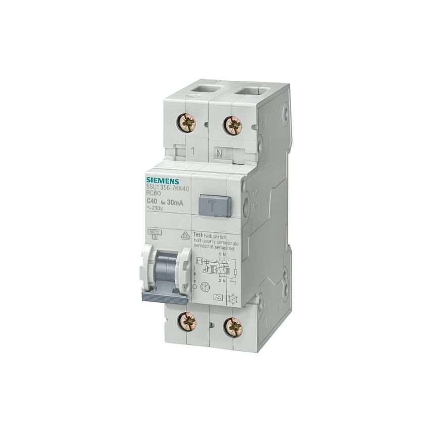 Siemens 5SU1353-1KK25 Otomatik Sigorta+Kaçak Akım C2x25A. 4,5kA - 1
