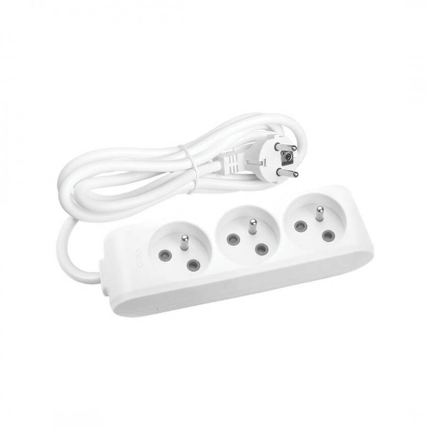 Viko 90110302B Multi-Let Üçlü Priz Topr Kab Ups Çocuk Kor.2mt - 1