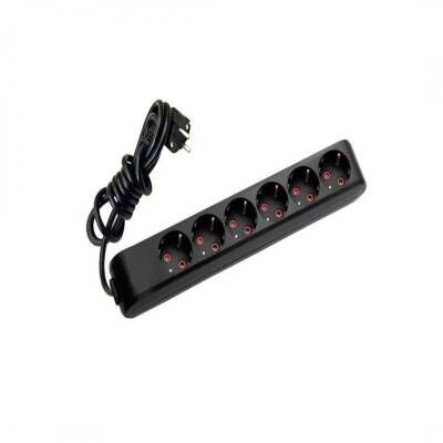 Viko 90133605 Multi-Let Altili Grup Priz Toprakli Çocuk Korumali Kablolu 5 Metre Siyah - 1